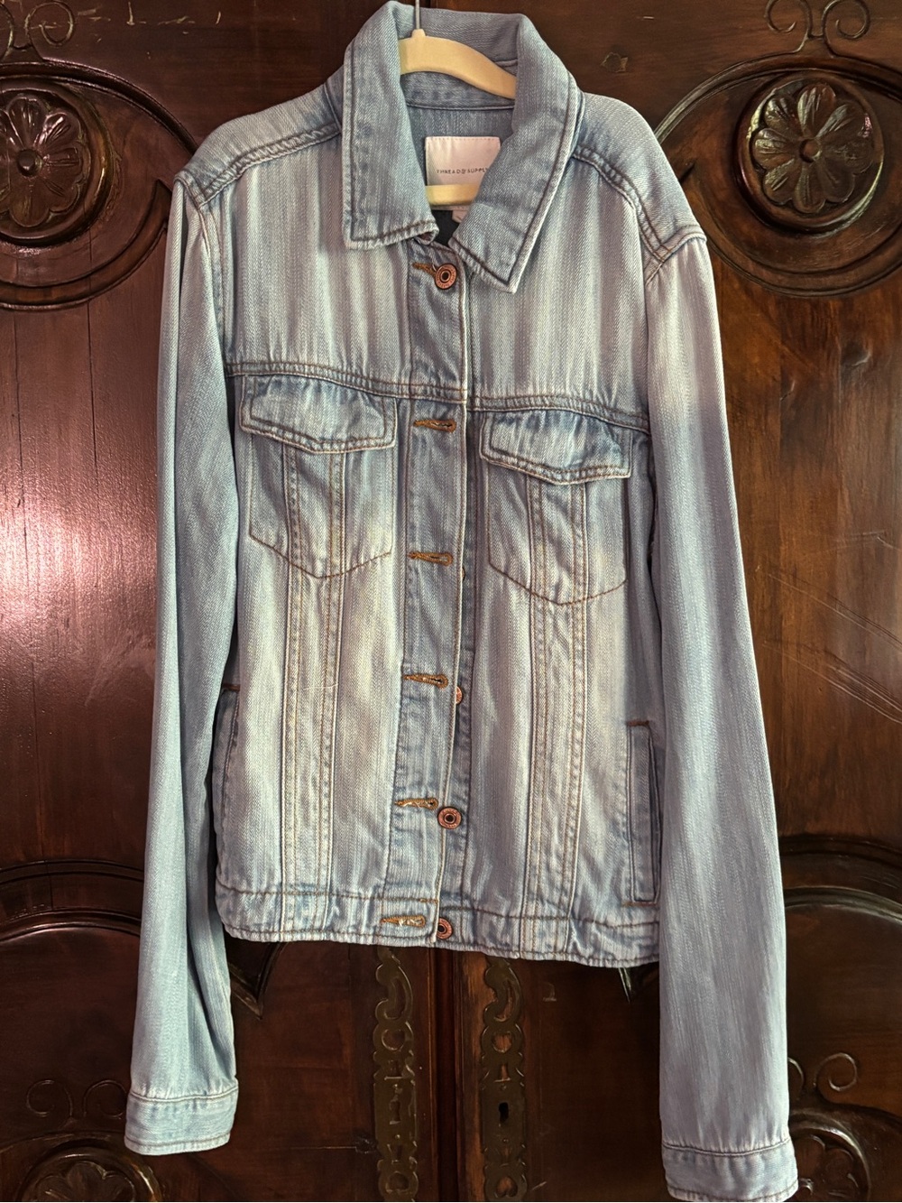 Thread & Supply Light Wash Denim Jacket